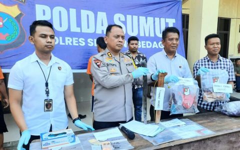 Sat Reskrim Polres Sergai Tangkap Suami yang Bacok Istri Hingga Tewas