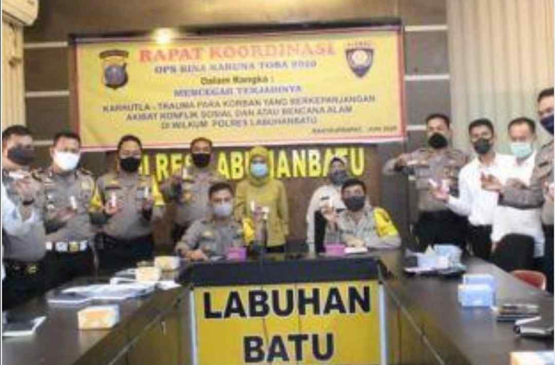 Jajaran Polres Labuhanbatu Dirapid Test