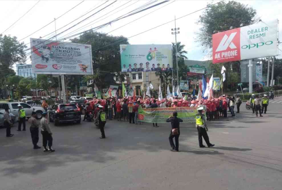 Petani Asal Deliserdang Gelar Aksi Jalan Kaki ke Istana Sudah Sampai di Jambi