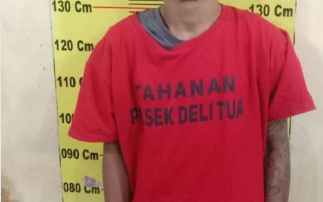 Polsek Delitua Bekuk Seorang Komplotan Curanmor di Pasar 9 Sibiru-biru