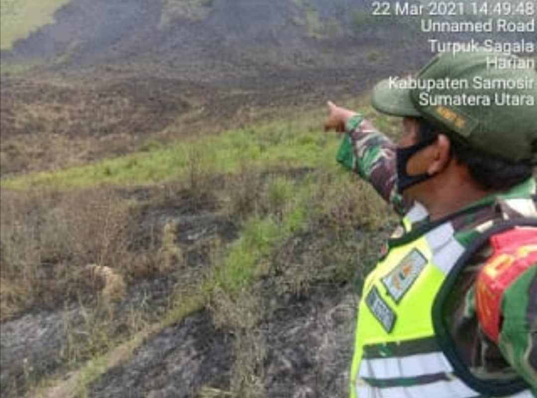 Gunung Aek Tumpahan Desa Turpuk Sihotang Terbakar 