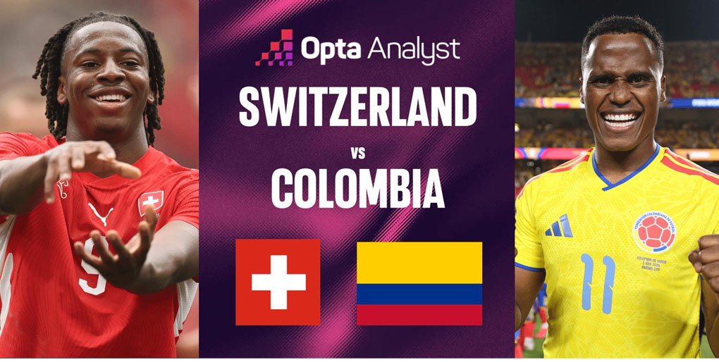 Swiss vs Kolombia Babak 16 Besar Piala Dunia FIFA 2026 pada 8 Juli 2026 Pukul 03.00 WIB