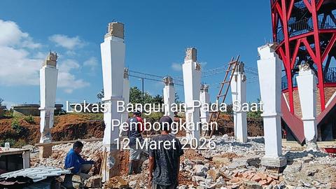 Rekanan Diduga Bongkar Paksa Aset Pemkab Taput di Salib Kasih Tanpa Izin