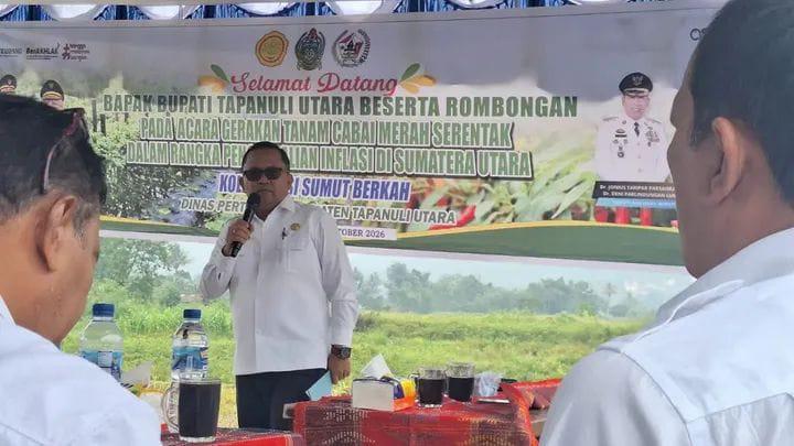 Pemkab Taput Gelar Gerakan Tanam Cabai Merah Serentak Wujudkan Pengendalian Inflasi Daerah