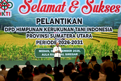 Pemprov Sumut Dorong HKTI Perkuat Peran Petani Dukung Swasembada Pangan