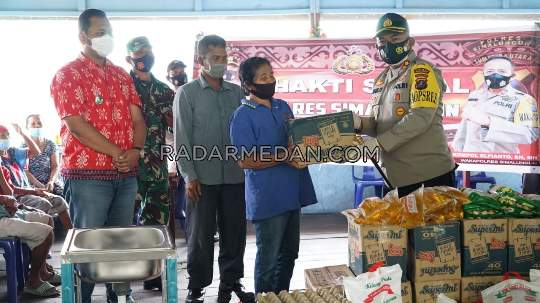 Dukung Program 100 Hari Kapolri, Kapolres Simalungun Kunjungi Kampung Tangguh di Sibaganding