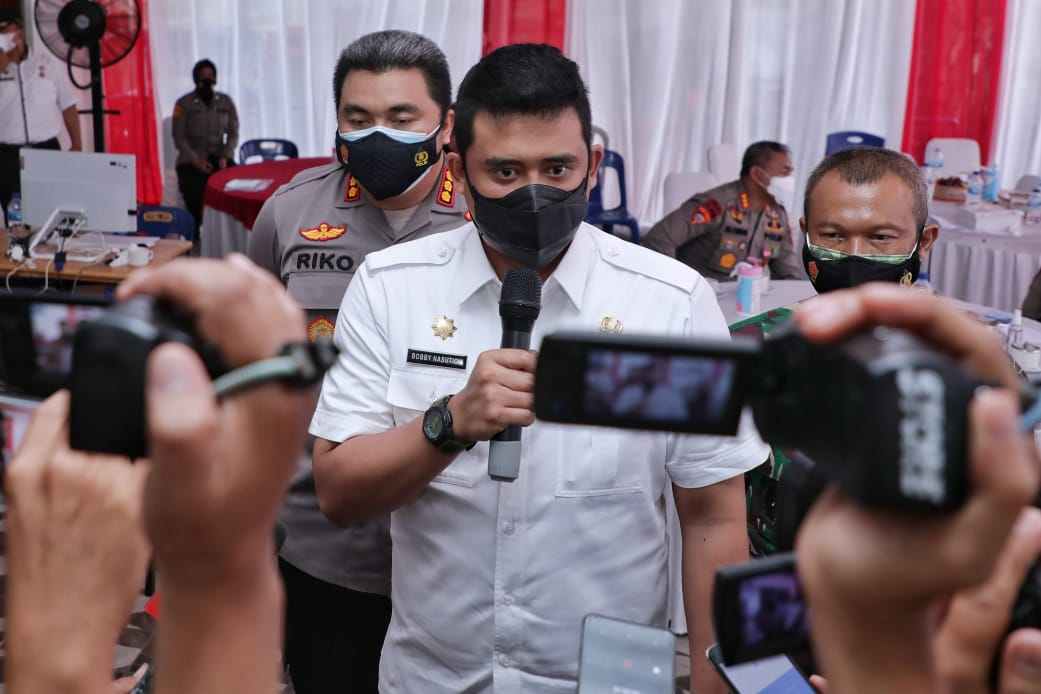 Bersama Kapoldasu, Wali Kota Medan Evaluasi PPKM Darurat