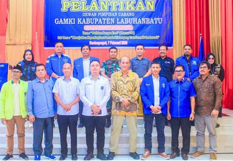 Hadiri Pelantikan DPC GAMKI Labuhanbatu, Staf Ahli Bupati Ajak Pengurus Dukung Program Pemkab