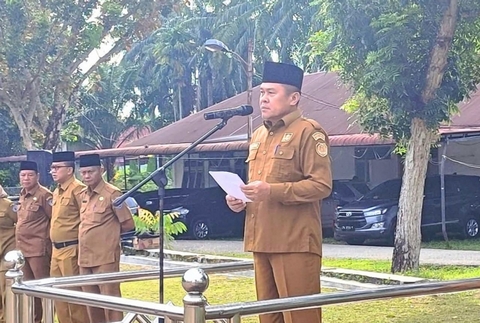 Apel Perdana di Labuhanbatu Pasca Libur Lebaran, ASN Diingatkan Jaga Disiplin dan Integritas