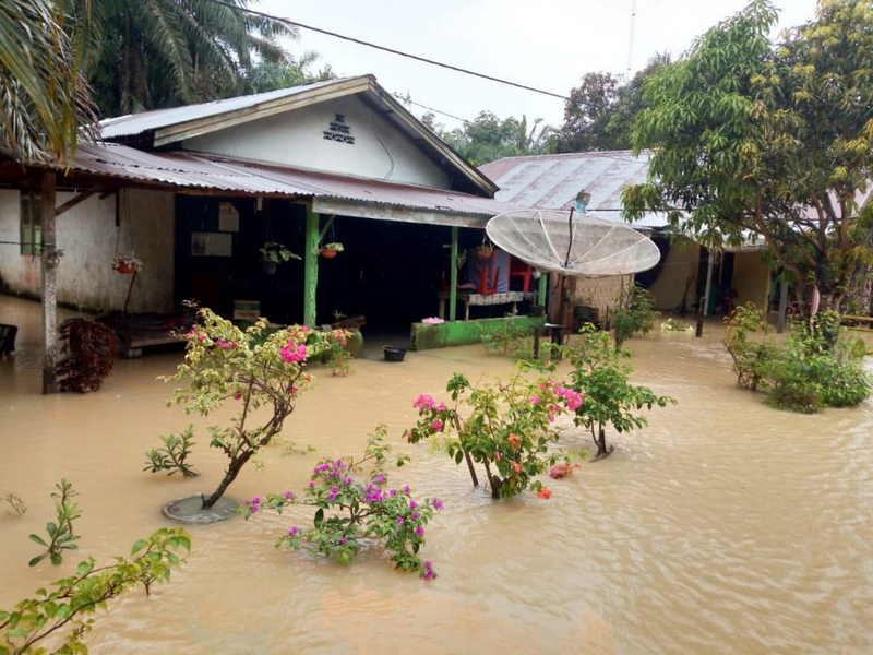 87 Rumah Di Terusan Tengah Asahan Terendam Banjir 