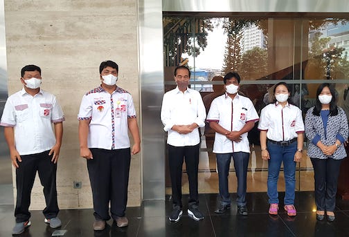 Bertemu Relawan Bara JP, Presiden Jokowi Terima Sejumlah Masukan