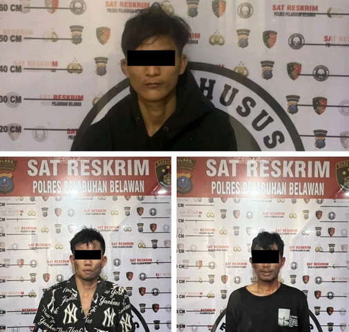 Tiga Tersangka Hendak Lakukan Begal Diringkus Polres Belawan