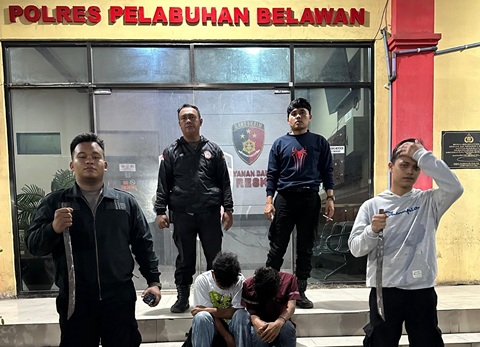 Tim Macan Amankan Dua Remaja Terkait Tawuran di Maden Lama Belawan