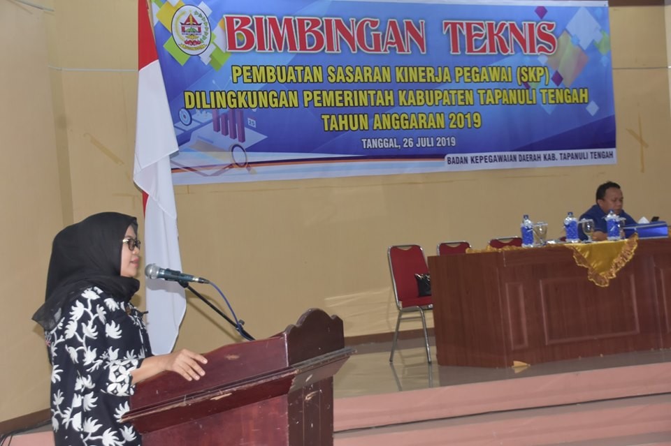 Wakil Bupati Tapanuli Tengah Buka Bimbingan Teknis Pembuatan Sasaran Kinerja Pegawai