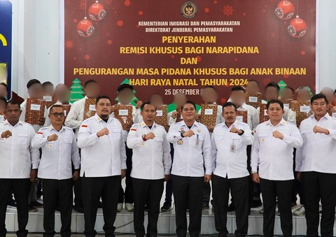 302 Warga Binaan Rutan Kelas I Medan Dapat Remisi Natal, 8 Orang Langsung Bebas