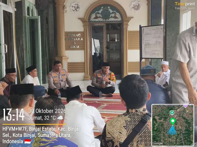 Safari Jumat di Binjai, Ratusan Jemaah Diajak Jaga Keamanan