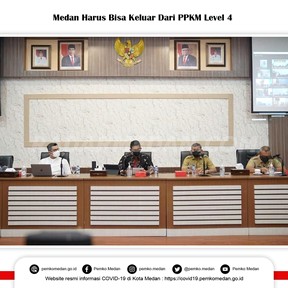 Bobby Nasution : Kota Medan Harus Bisa Keluar dari PPKM Level 4 Menjadi Level 2