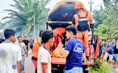 Korban Hanyut di Sungai Bah Bolon Akhirnya Ditemukan BPBD dan Basarnas Tanjung Balai