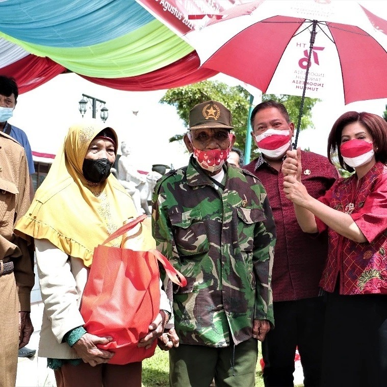 Jelang Kemerdekaan RI 76, Bupati Dairi Temui Pejuang Legiun Veteran Republik Indonesia