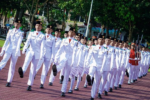 Upacara HUT Ke-81 RI Digelar Sederhana, Bupati Ajak Masyarakat Terus Berbuat untuk Bangsa
