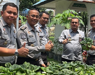 Pasca Diresmikan, Kadivpas Kanwil Kemenkumham Sumut Kontrol Dapur Sehat Rutan Kelas I Medan