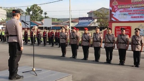 Kombes Hendria Lesmana Pimpin Sertijab Pejabat Utama Polresta Deli Serdang