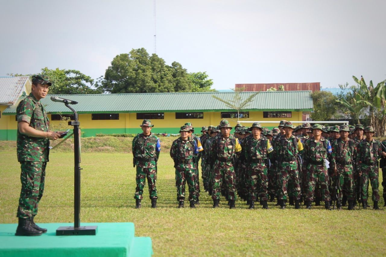 Kasdam I/BB bersama Danbrigif 7 /RR Beri Bekal Latihan Pra-tugas Satgas Pamtas RI-PNG TA  2020