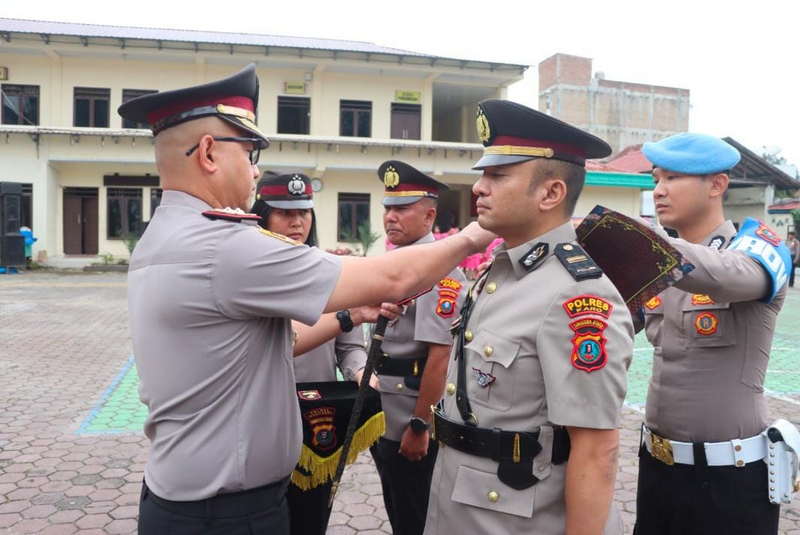 Kapolres Karo Pimpin Sertijab Kasat Lantas, Tekankan Pentingnya Disiplin Berlalu Lintas
