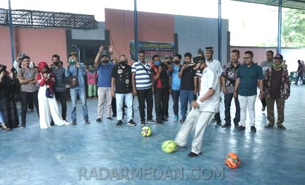 Turnamen Futsal Piala Bupati Asahan Tahun 2020 di Kecamatan Air Joman Resmi Dibuka