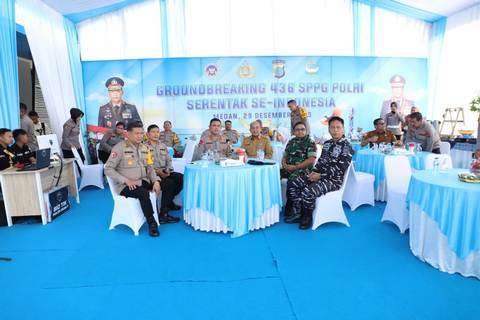 Polda Sumut Ikuti Groundbreaking 436 SPPG Polri Secara Zoom, Dukung Program Makan Bergizi Gratis