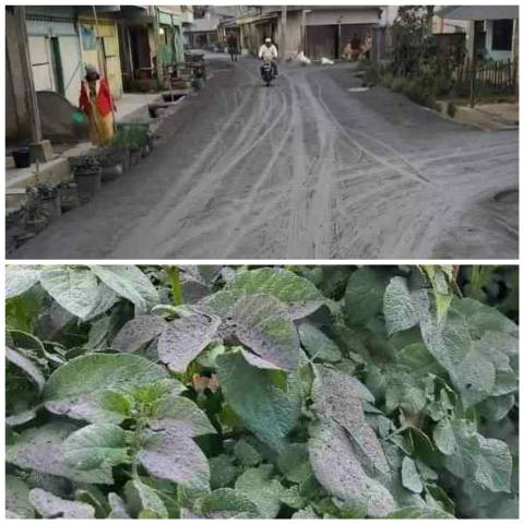 Tanah Karo Subuh Tadi Kembali Digempur Erupsi Sinabung