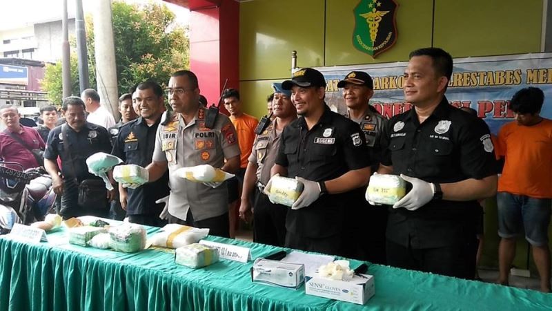 Polrestabes Medan Gagalkan Peredaran 10 kg Sabu dan 5.500 Butir Ekstasi 