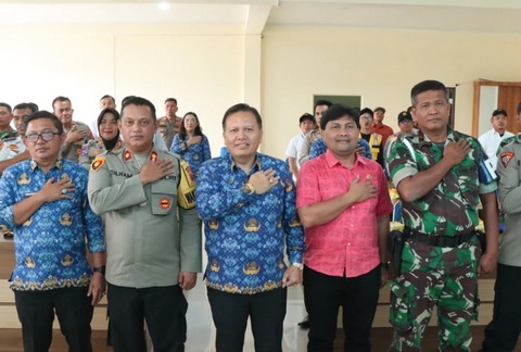 Polres Tanah Karo Gelar Rapat Koordinasi Lintas Sektoral Ops Lilin Toba 2024