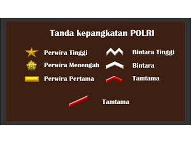 Inilah Urutan Pangkat di Kepolisian Republik Indonesia