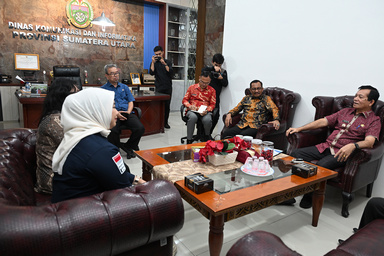 Anggota Komisi I DPR RI Kunjungi Dinas Komunikasi dan Informasi Sumut