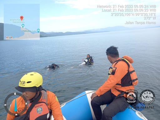 Usai Pencarian di Danau Toba, Jasad Widodo Ditemukan Tim SAR Kedalaman 30 Meter