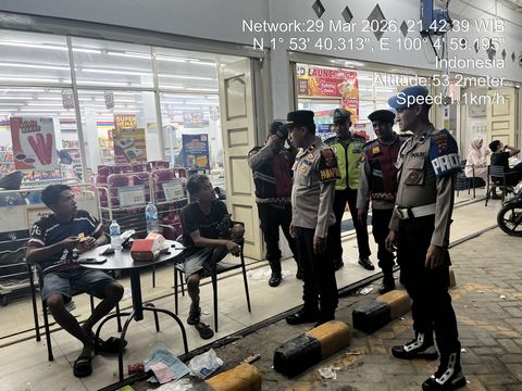 Patroli Malam Polres Labusel Sasar Titik Rawan, Situasi Kotapinang Aman dari 3C dan Balap Liar