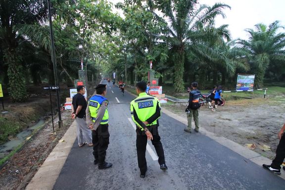 Diikuti 1200 Peserta, Oil Farm Marathon 2024 Dikawal Polres Serdang Bedagai 