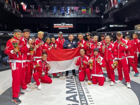 Polwan Polda Sumut Raih Medali Perunggu di World MMA Championship 2024