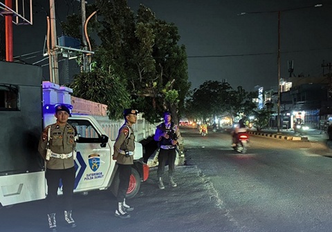 Patroli Blue Light Satuan Brimob Polda Sumut Intensif Sisir Kota Medan