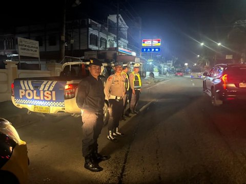 Antisipasi Kejahatan Jalanan, Kepolisian Jaga Ketat Kawasan Strategis Kabanjahe Hingga Larut