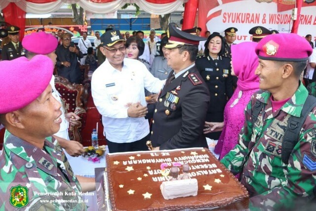 Wakil Walikota Medan Hadiri Upacara HUT Bhayangkara ke-73