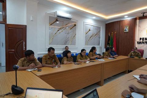 Bupati Tapanuli Utara Ikuti Rakornas Pengendalian Inflasi dan Evaluasi Program Tiga Juta Rumah