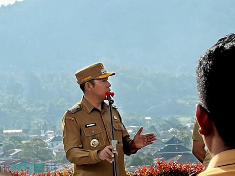 Bupati Tapanuli Utara Pimpin Apel Gabungan Tekankan Kewaspadaan Menangani Cuaca dan Bencana Alam