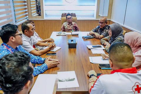 PMI Medan dan Palang Merah Amerika Paparkan Program Ketahanan Panas kepada Pemko Medan