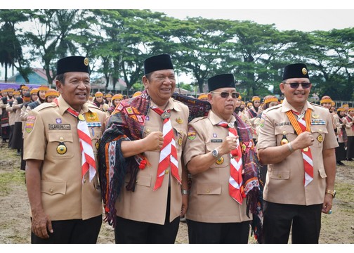 Irsan Efendi Nasution Pimpin Upacara Hari Pramuka ke-62 tingkat Kwarcab Kota Padangsidimpuan