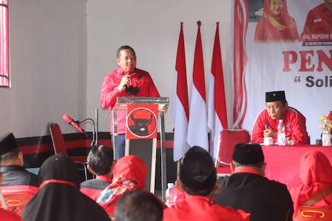 Rapidin Simbolon Sampaikan Pesan Ketum Hj. Megawati ke Peserta PKP