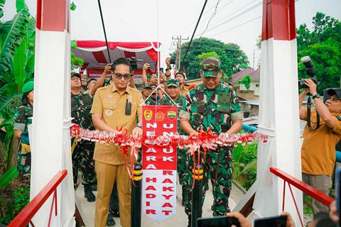 Pangdam I/BB dan Wali Kota Medan Resmikan Jembatan Perintis Garuda