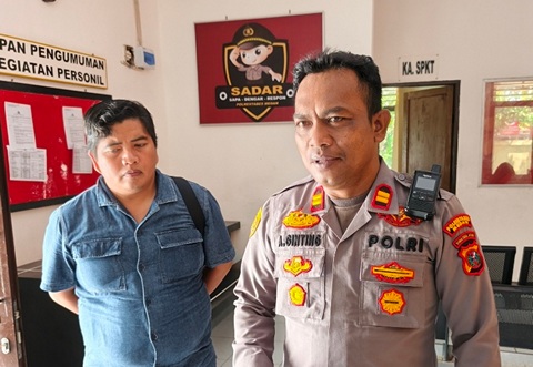 Heboh Spanduk Sindiran Maling di Medan Tuntungan,  Meski Belum Ada Laporan Polsek Cek TKP