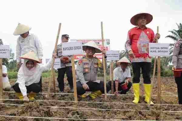 Polres Serdang Bedagai Luncurkan Gugus Tugas Dukung Ketahanan Pangan